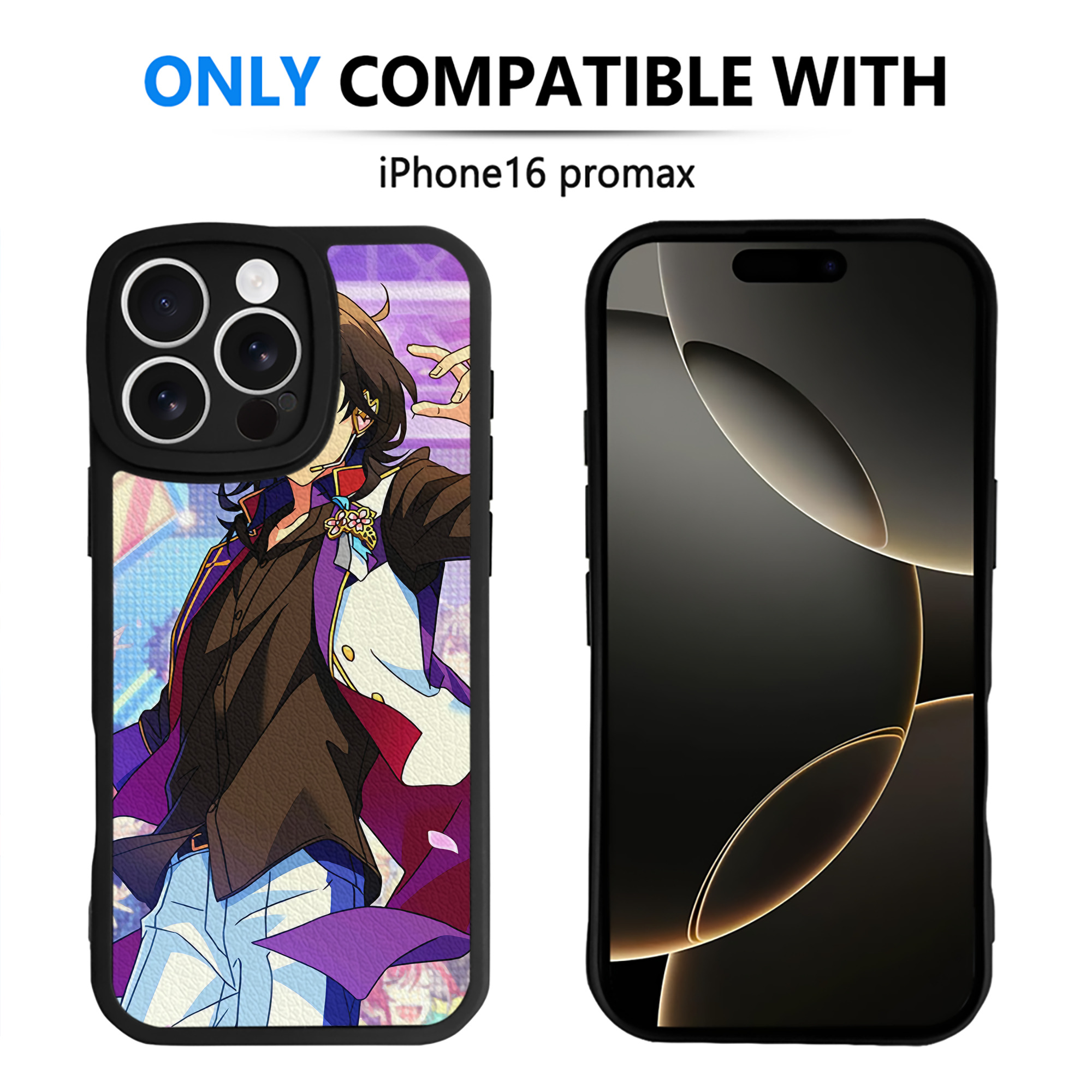 （画像用） あんさんぶるスターズ! Ensemble Stars 【iPhone 16シリーズ対応】シリコンスマホケース（レザー調） 材質：シリコン